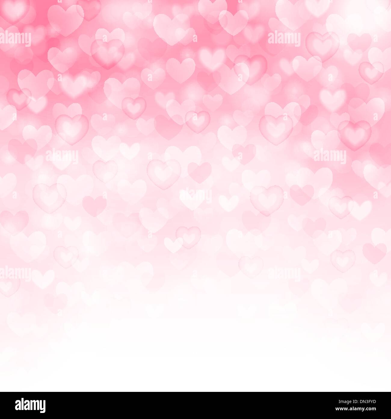 Vector background with beautiful pink hearts Stock Vector