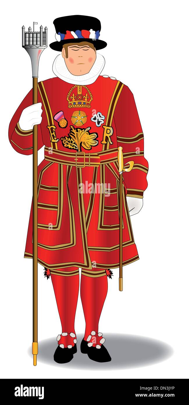 Beefeater Stock Vector