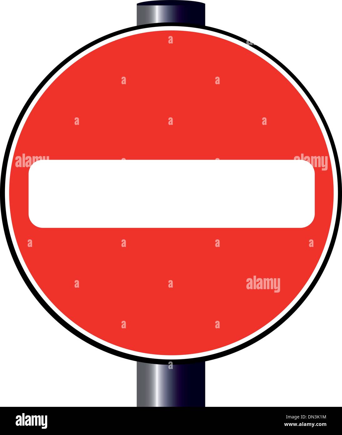 No Entry Stock Vector