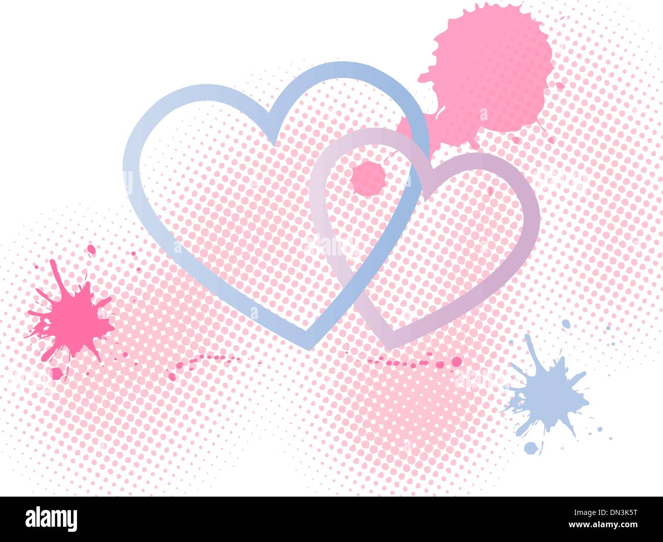 white background with hearts detail for valentines day Stock Vector ...