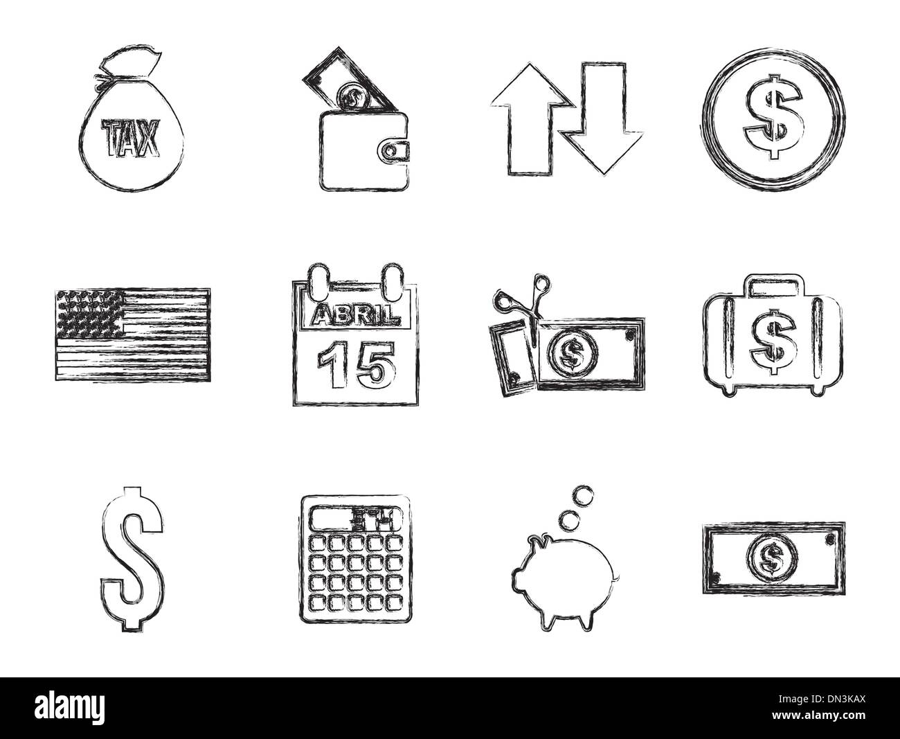 Tax form sign Black and White Stock Photos & Images - Alamy