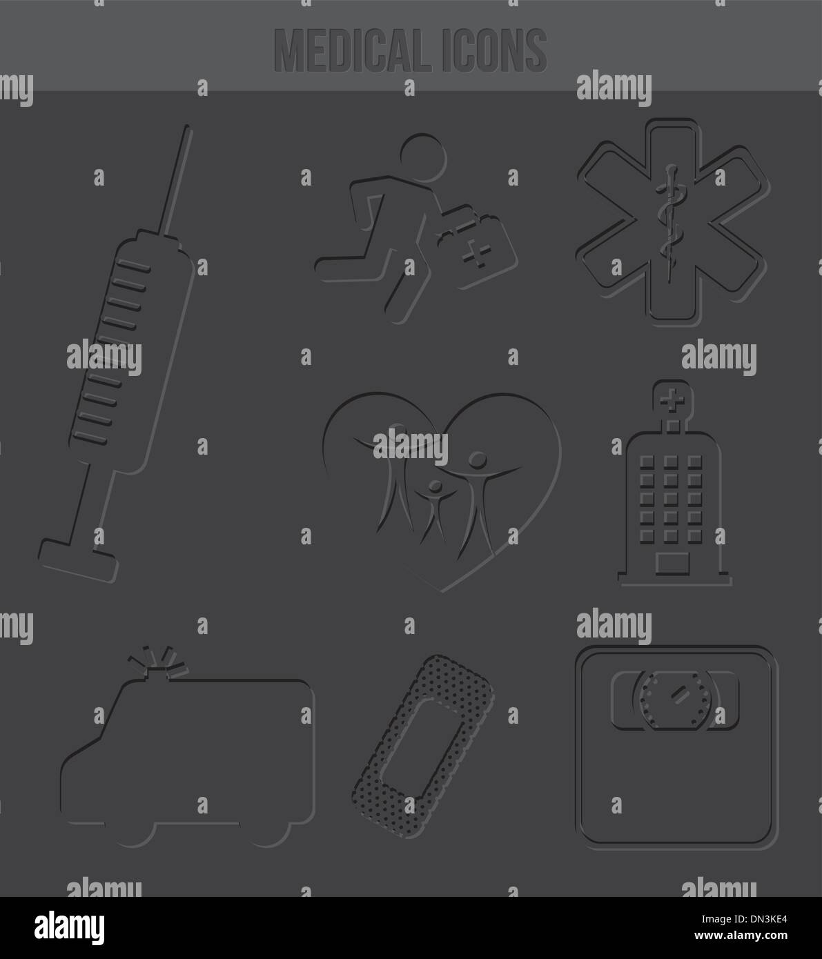 medicine icons Stock Vector