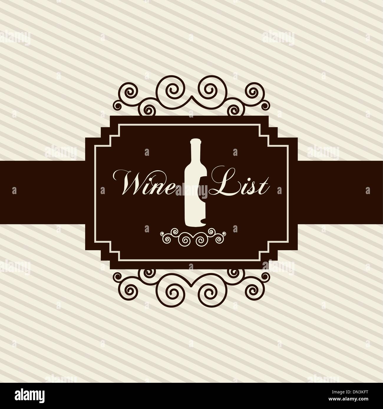 Wine card Stock Vector Images Alamy