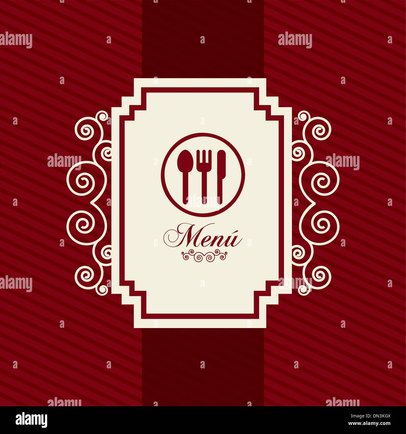 Menu template Stock Vector Images - Alamy