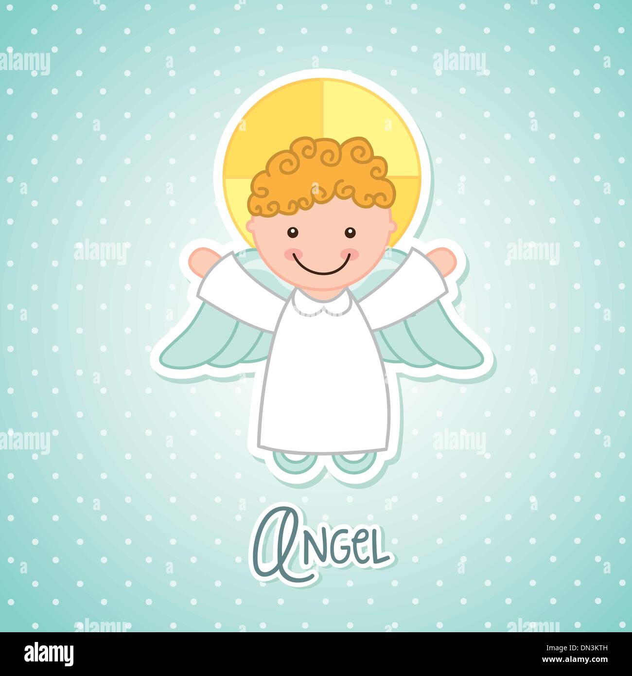 Angel vector vectors hi-res stock photography and images - Alamy