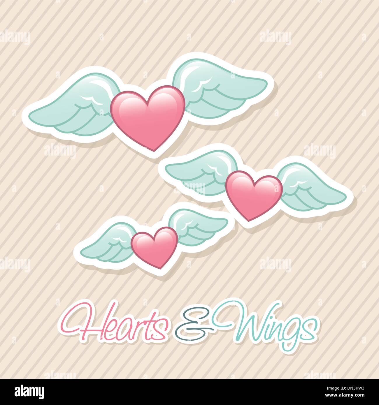 Cartoon angel wings Stock Vector Images - Alamy