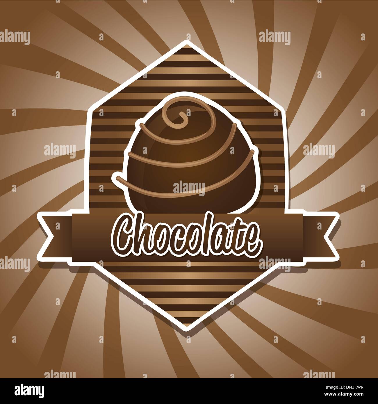 Food labels chocolate Stock Vector Images Alamy