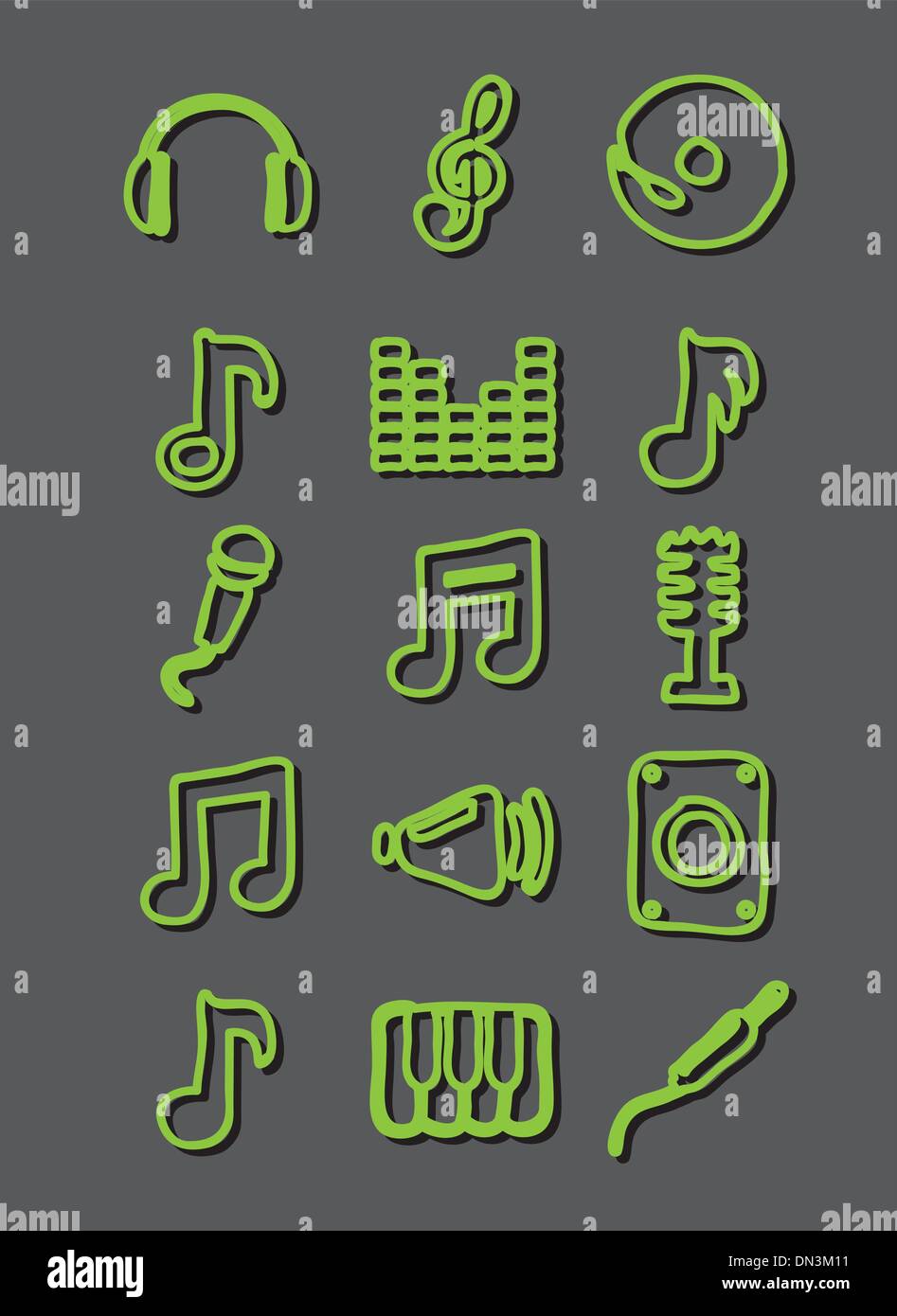Music tools Stock Vector Images - Alamy