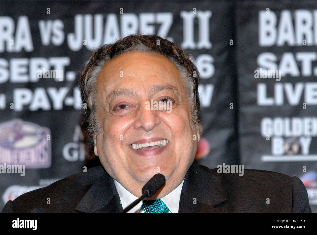 Sep 14, 2006; Las Vegas, NV, USA; World Boxing Council President JOSE SULIAMAN attends the final press conference for Marco Antonio Barerra versus Rocky Juarez 2. The WBC Super Featherweight Championship bout is being held at The MGM Grand Garden Arena in Las Vegas, Nevada.  Mandatory Credit: Photo by Rob DeLorenzo/ZUMA Press. (©) Copyright 2006 by Rob DeLorenzo Stock Photo