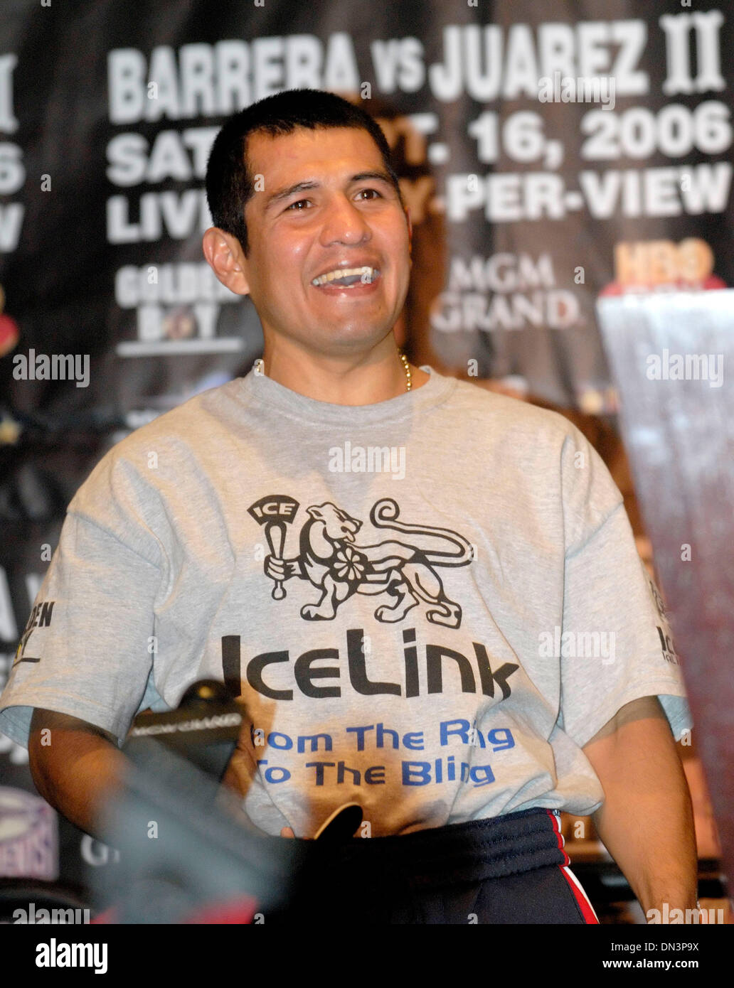 Sep 16, 2006; Las Vegas, NV, USA; MARCO ANTONIO BARERRA takes charge of