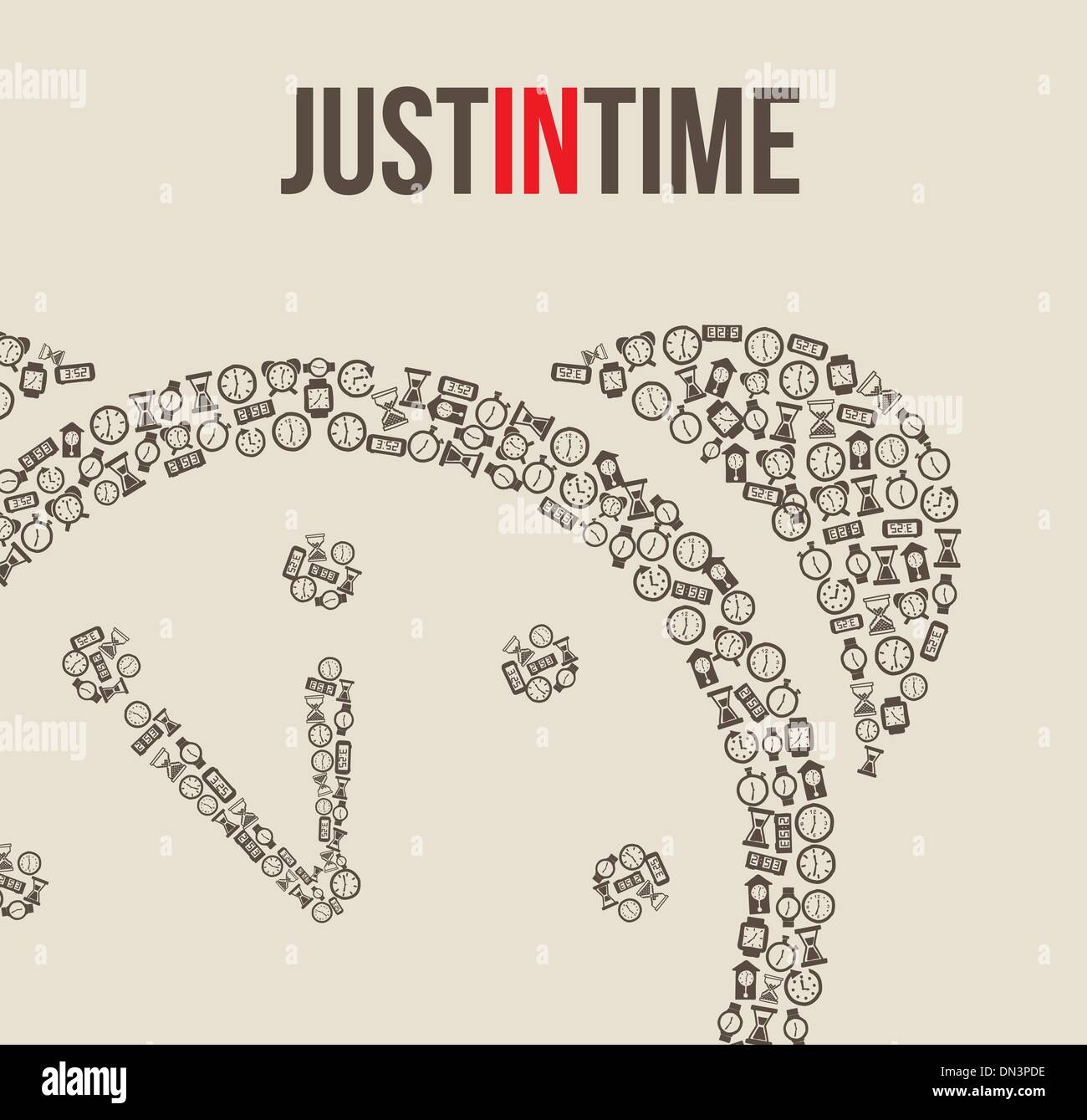 Infinity time clock Stock Vector Images - Alamy