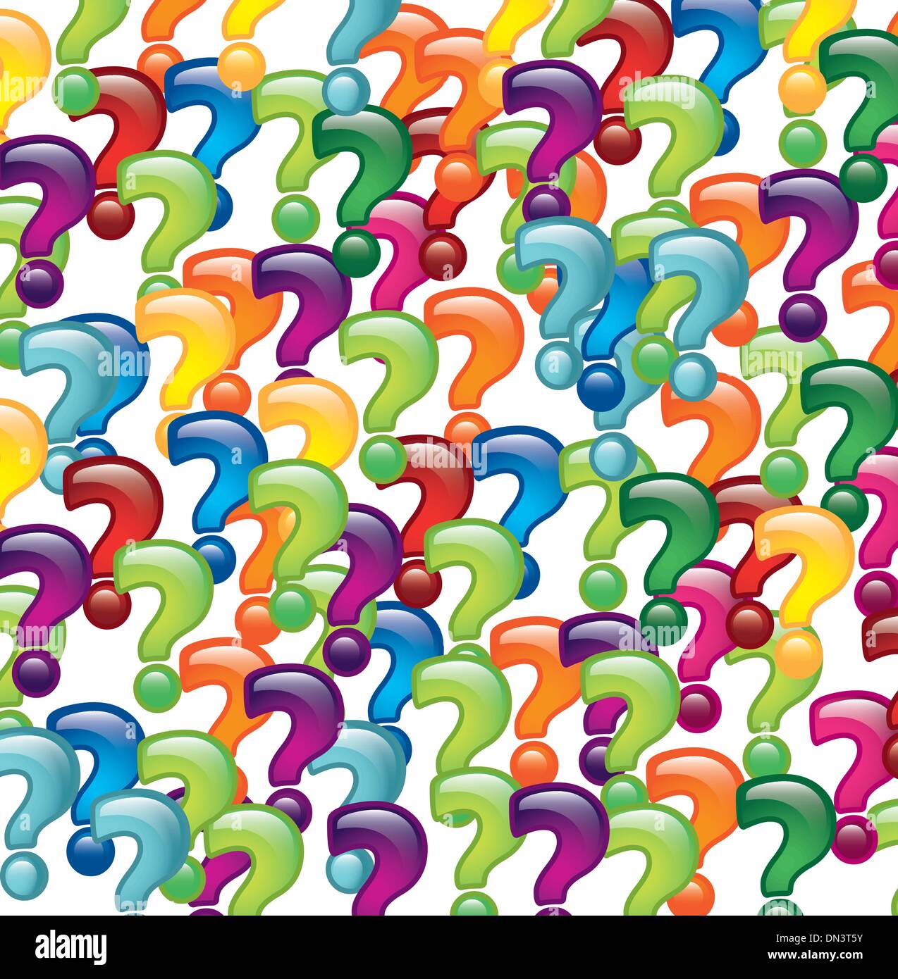 questions icons Stock Vector
