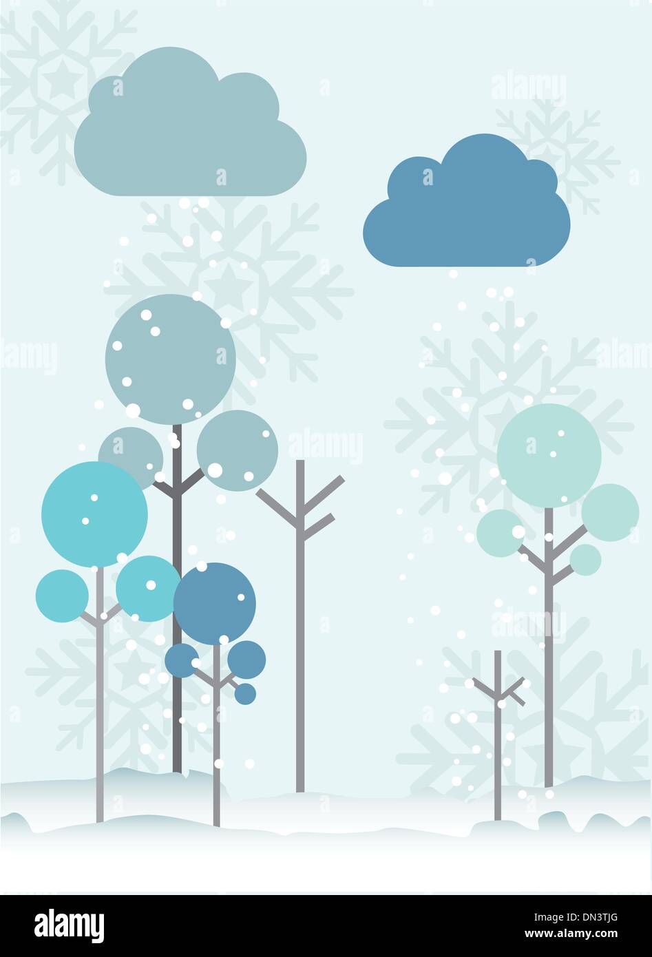 tree of winter Stock Vector Image & Art - Alamy