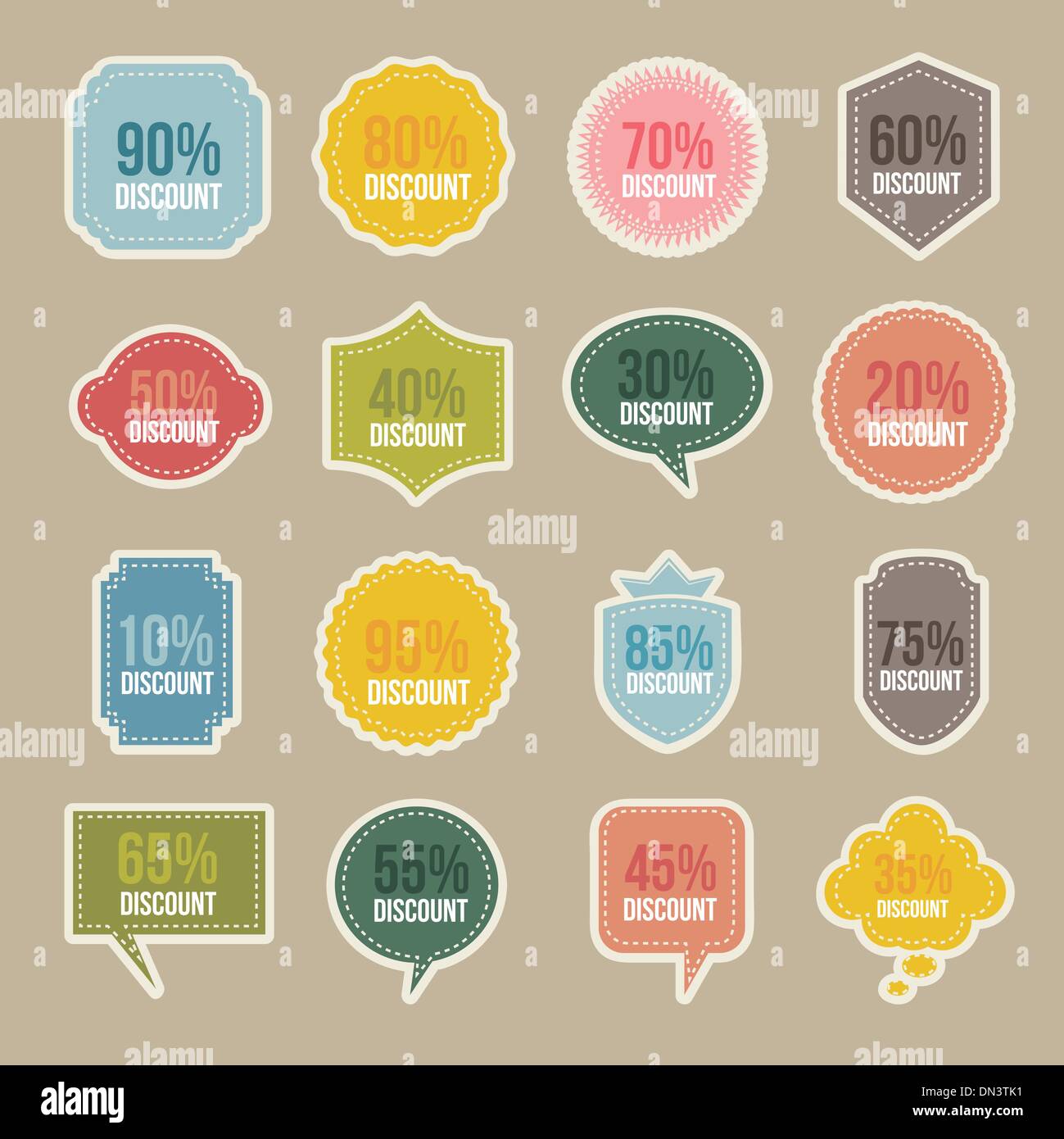 Cute labels Stock Vector Images - Alamy