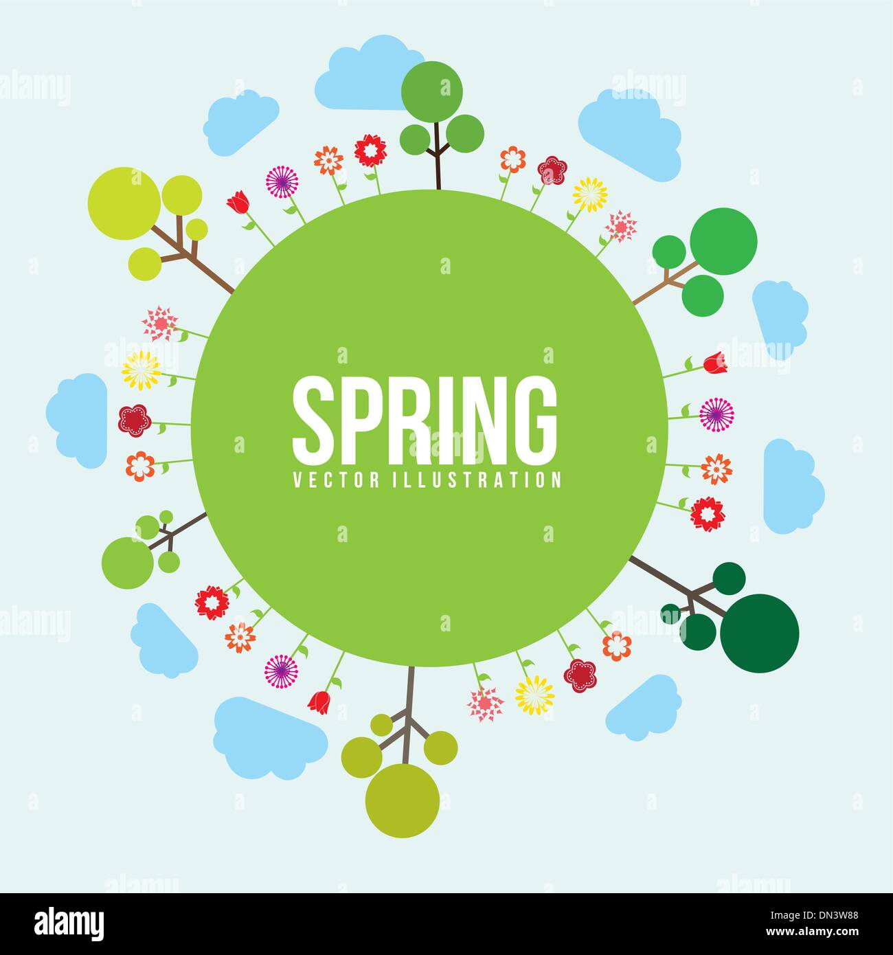 Spring seasonal image Stock Vector Images - Alamy