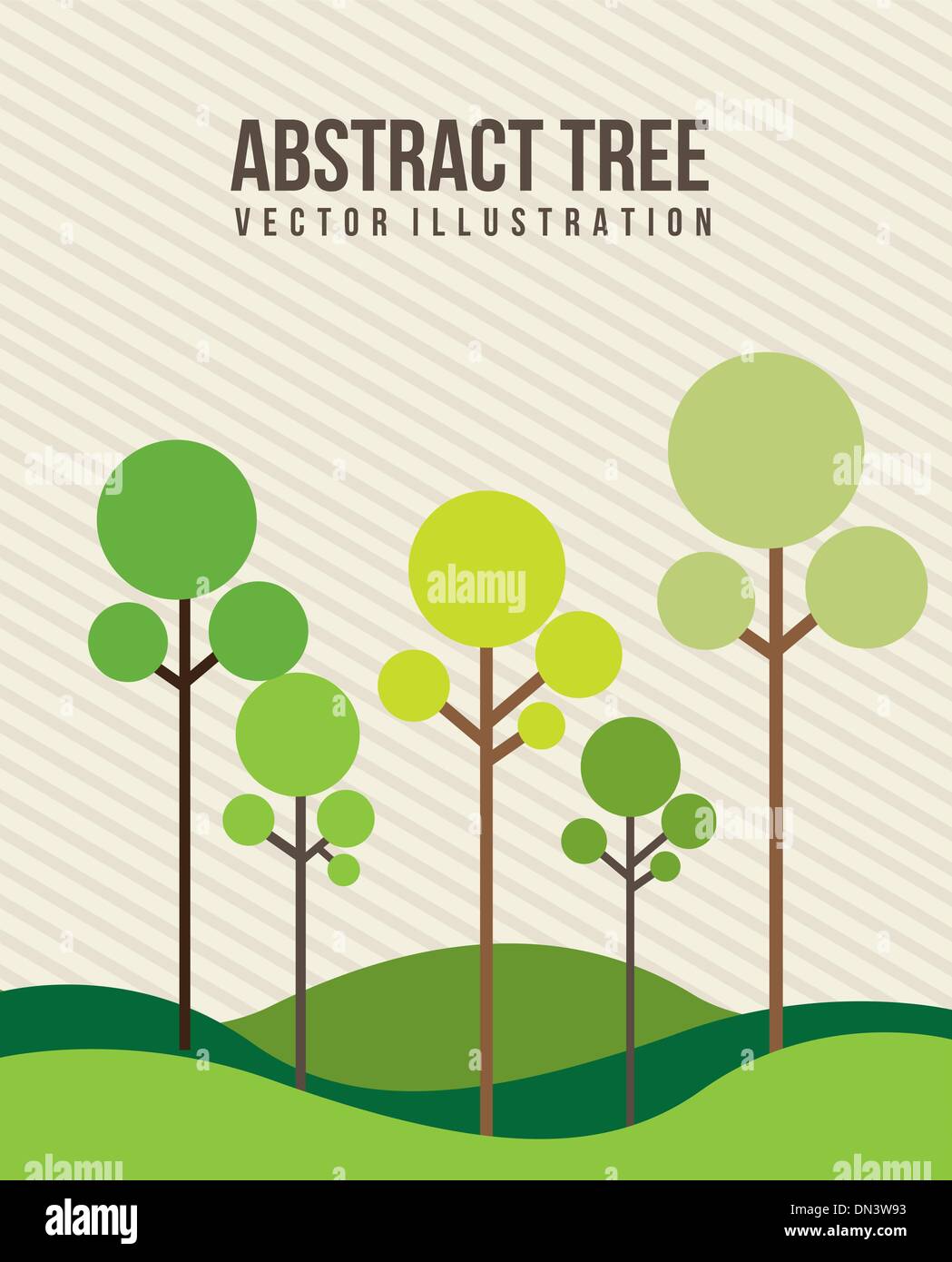 Olive tree landscape Stock Vector Images - Alamy