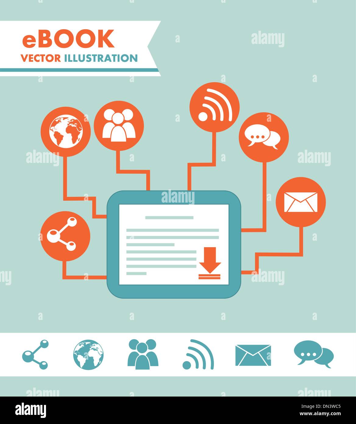 ebook Stock Vector