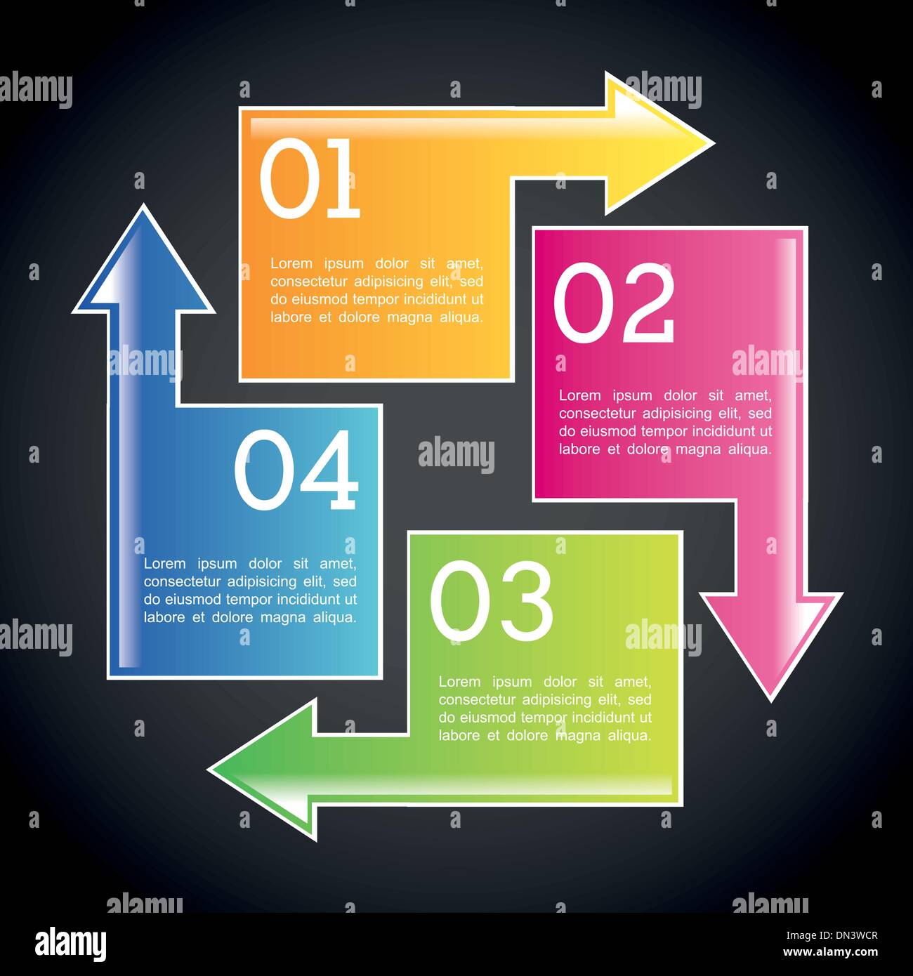 arrows infographics Stock Vector
