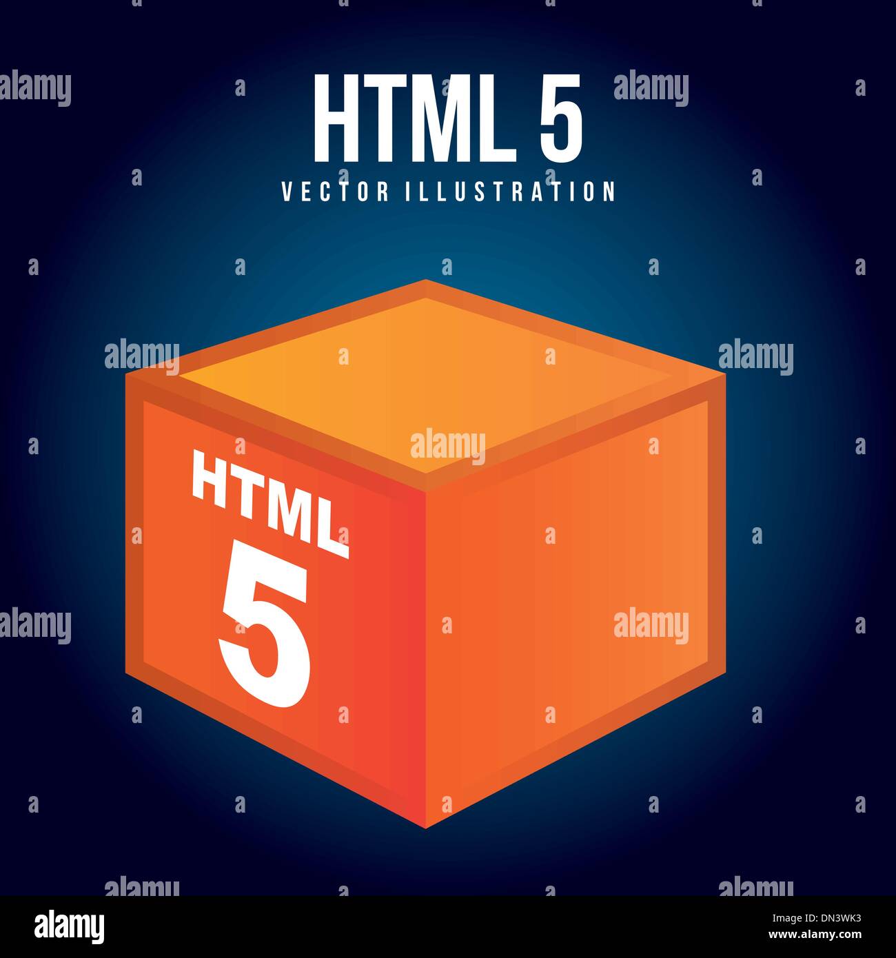 html 5 Stock Vector
