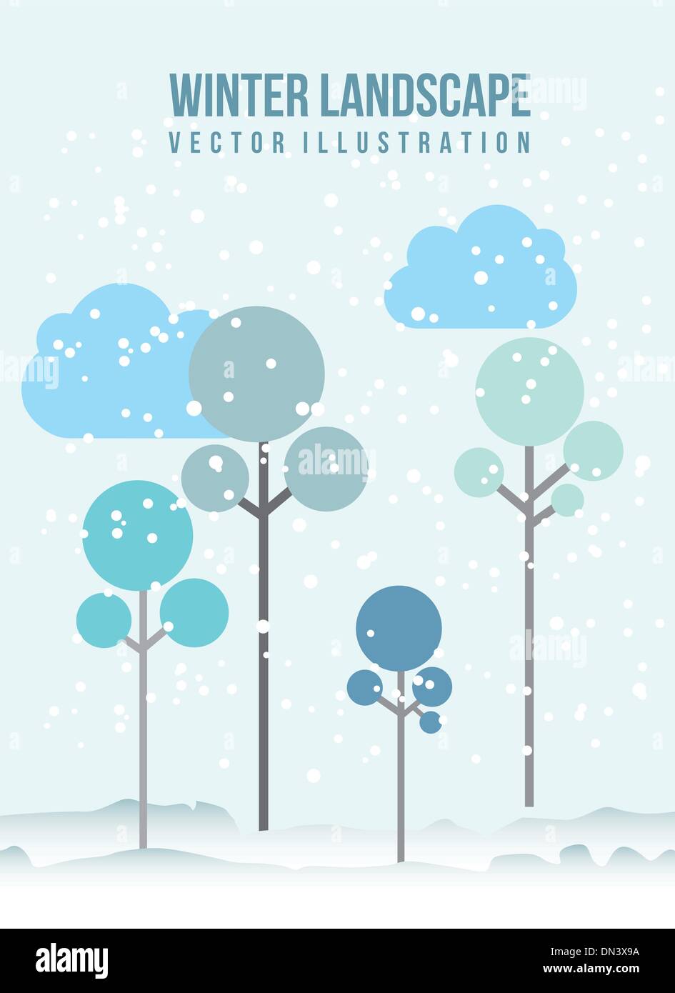 tree of winter Stock Vector Image & Art - Alamy