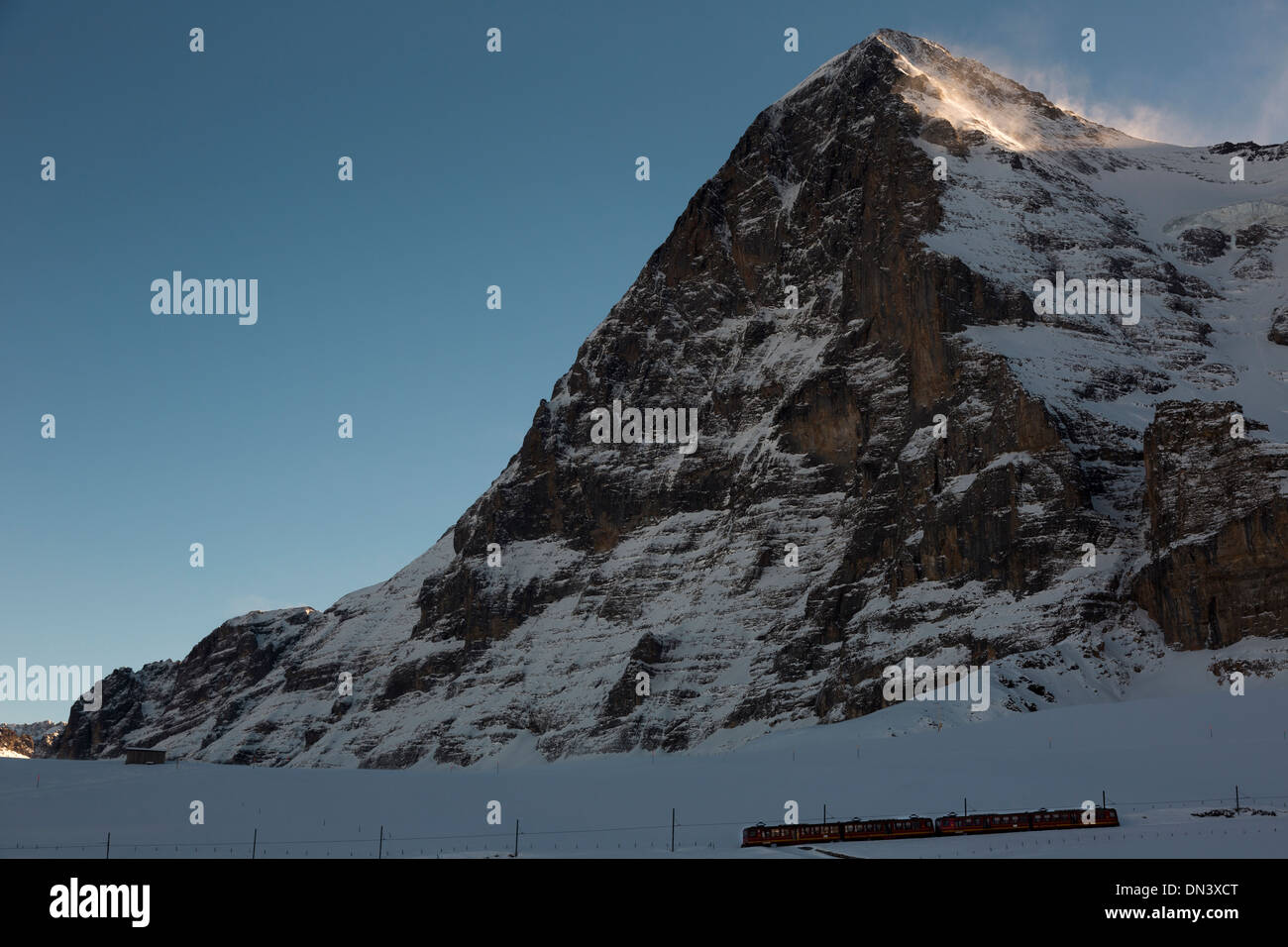The north face of the Eiger mountain, Bernese Alps, Switzerland. Stock Photo