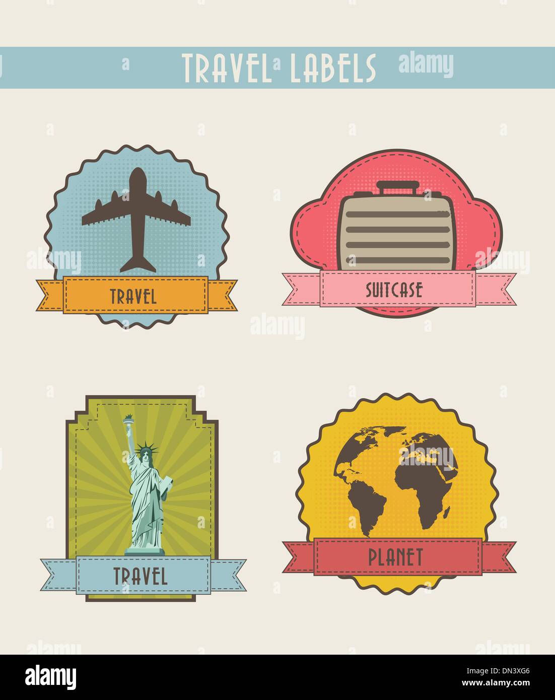 Travel insignia Stock Vector Images - Alamy