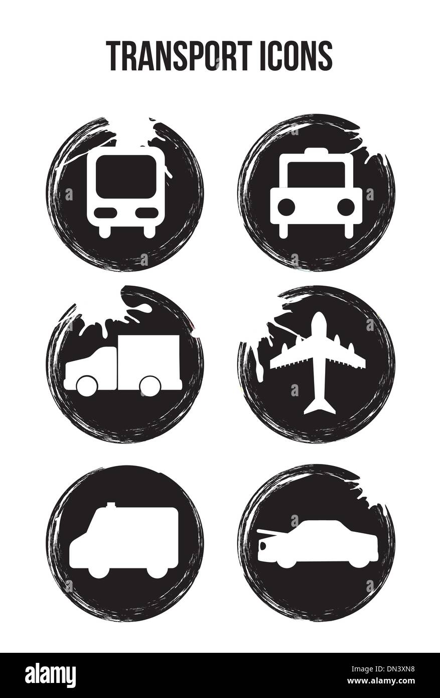 transport icons Stock Vector