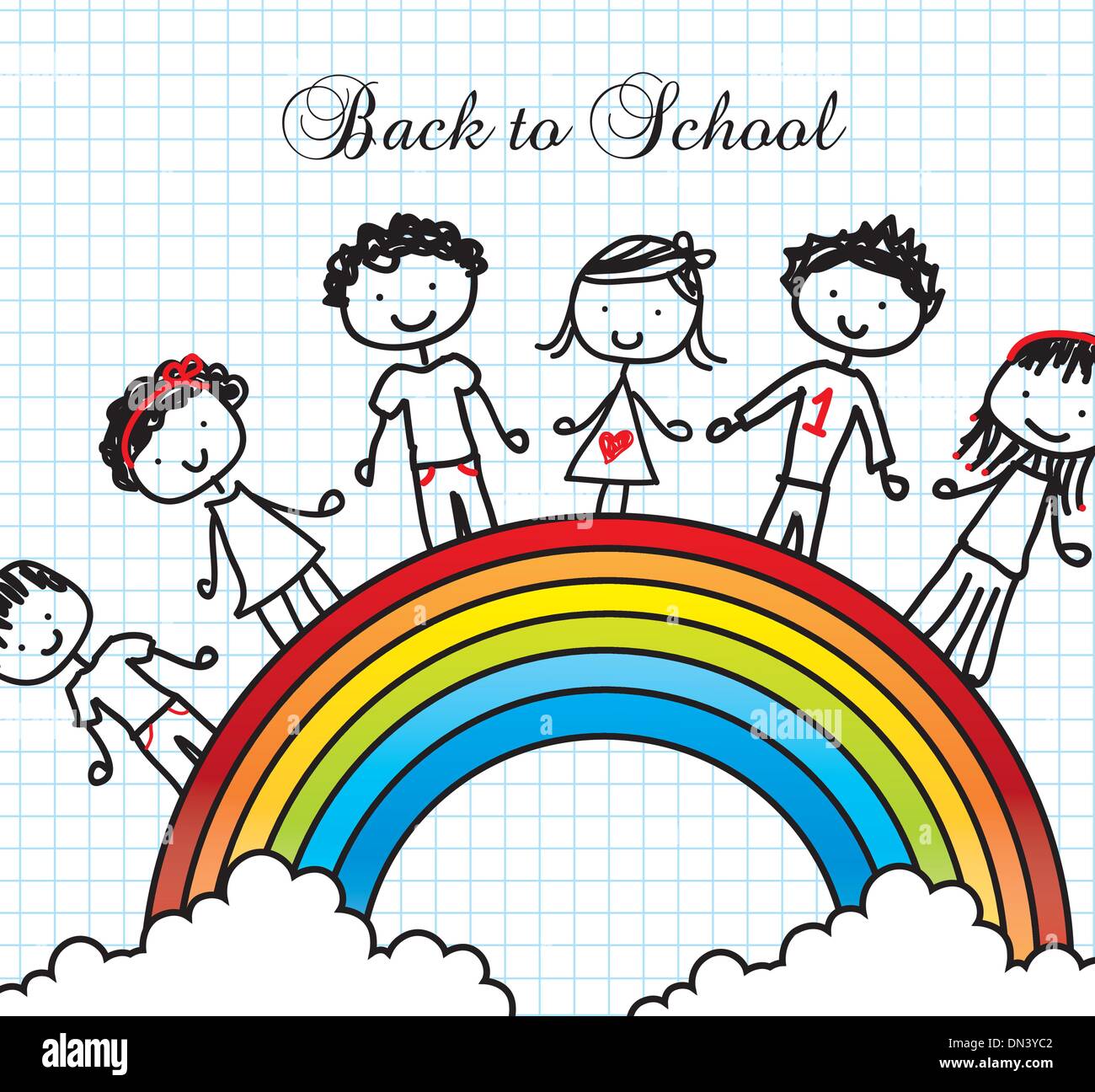 Back To School Brother Sister Stock Illustration - Download Image Now -  Back to School, Bag, Black Color - iStock