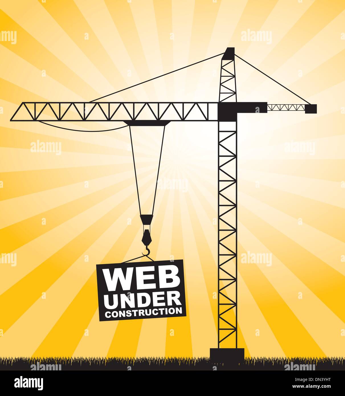 construction crane Stock Vector