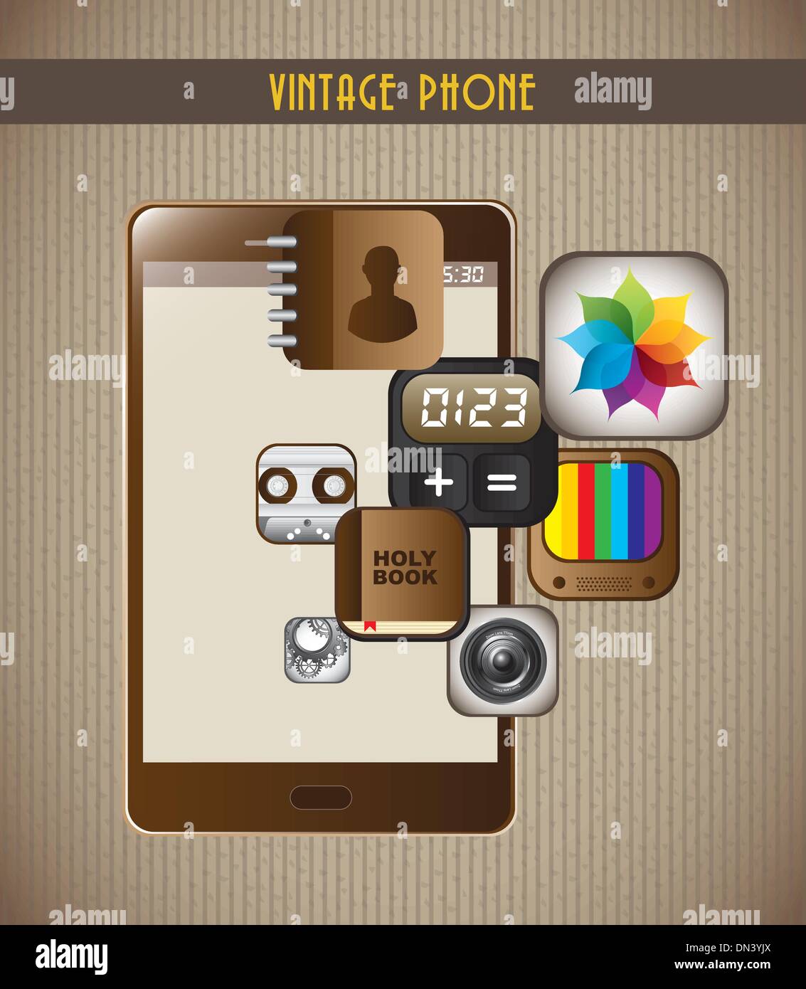 Phone vector vectors hi-res stock photography and images - Alamy