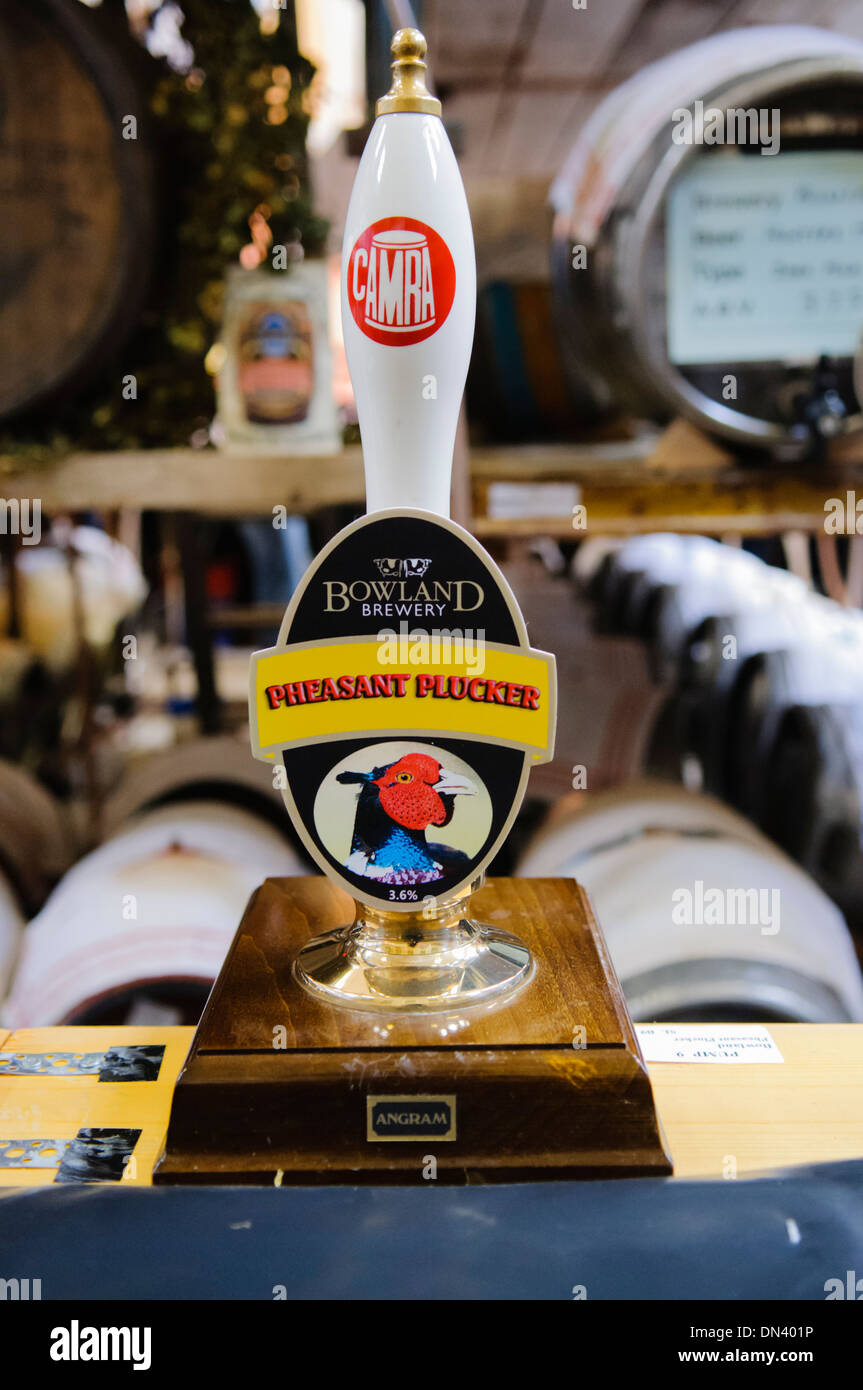 Pheasant Plucker real ale at a CAMRA beer festival Stock Photo