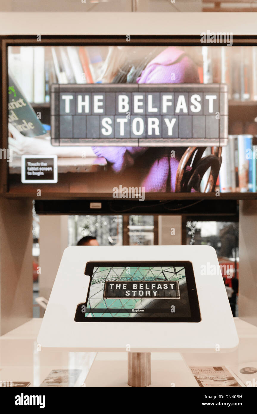 An interactive display describing the 