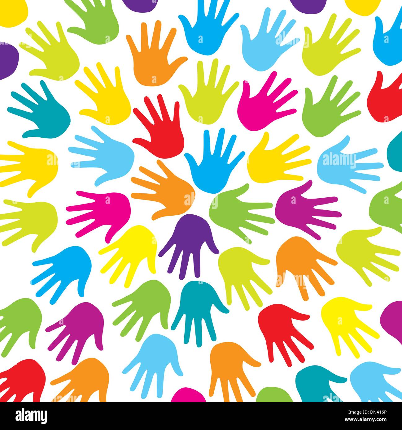 Abstract colorful hands hi-res stock photography and images - Alamy