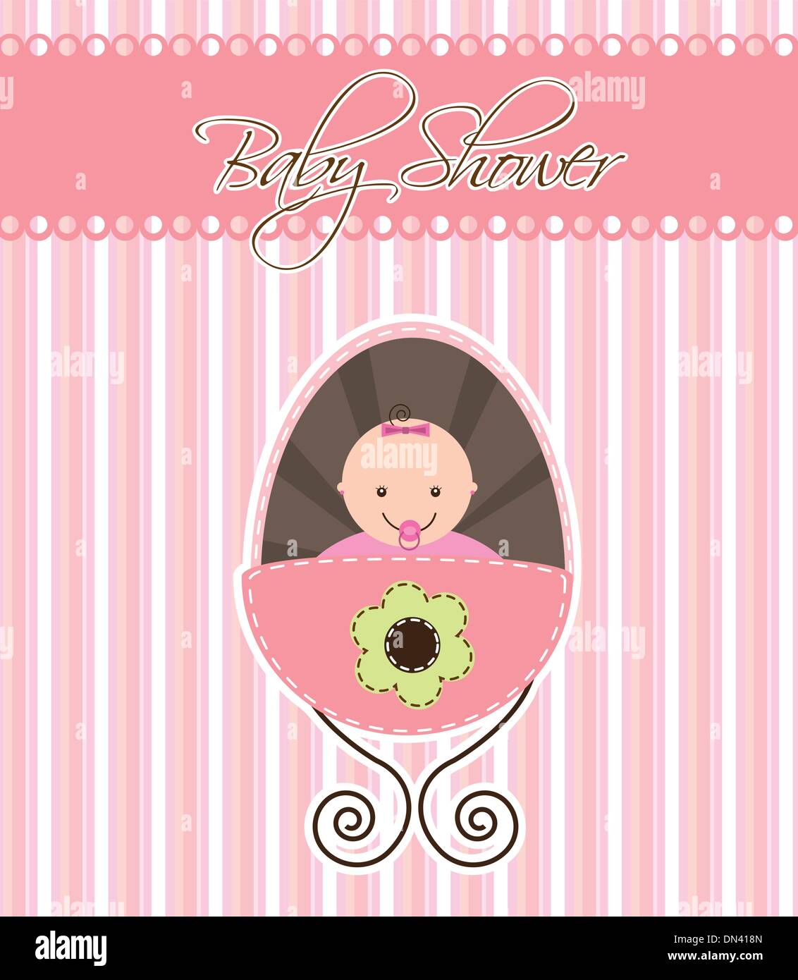 baby shower card Stock Vector Image & Art - Alamy