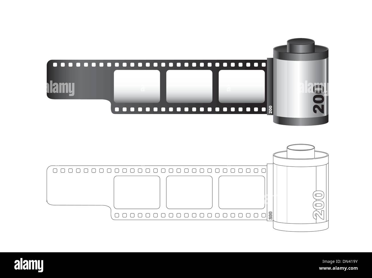 Camera film roll Stock Vector Image & Art Alamy