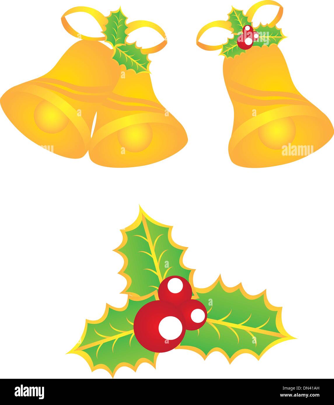 gold bells Stock Vector