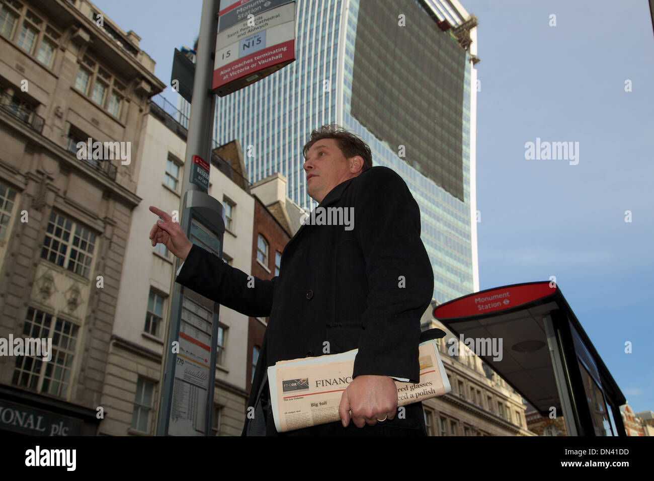 Flagging down a bus hires stock photography and images Alamy