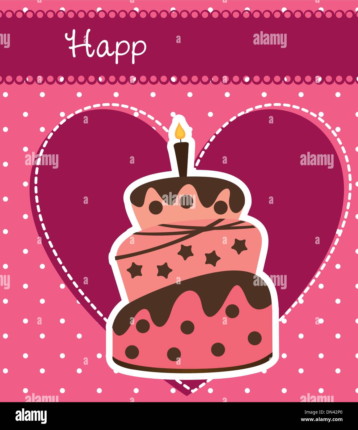 birthday card Stock Vector