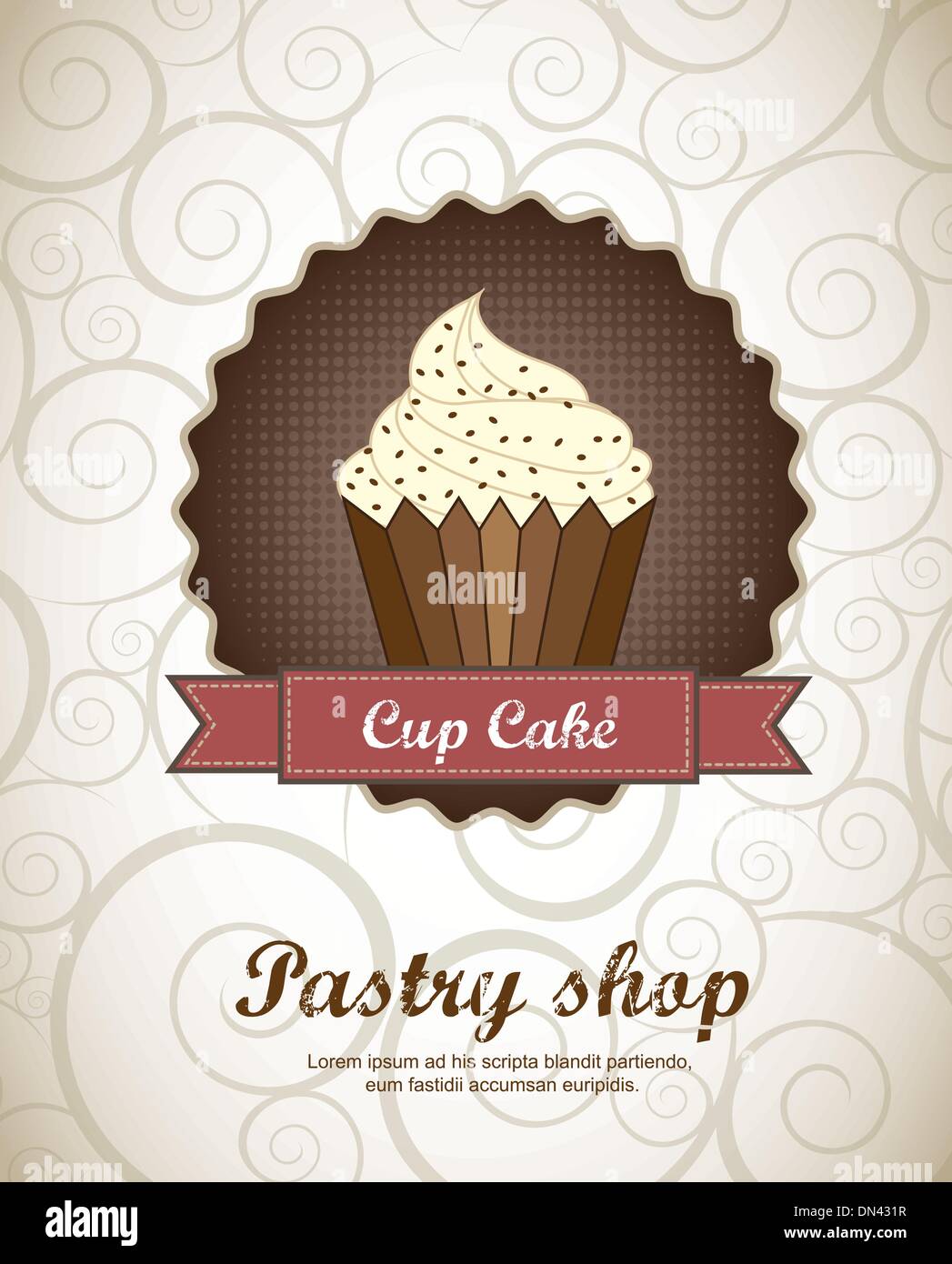 Fancy pastry vector vectors hi-res stock photography and images - Alamy