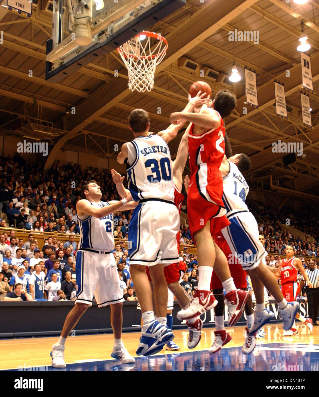 Nov 25, 2006; Durham, NC, USA; The Duke University Blue Devils ...