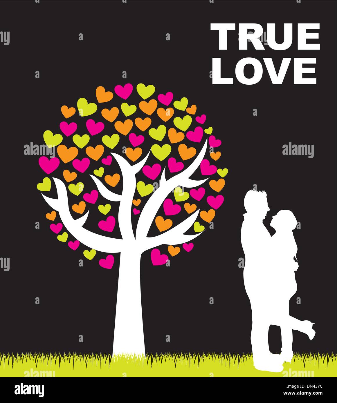 True Love Vector Art & Graphics