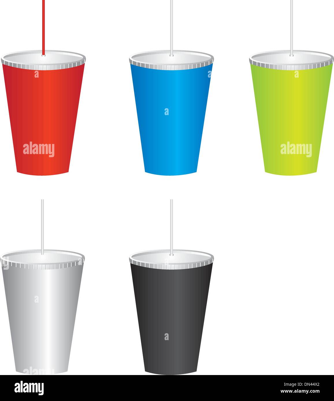 Single use cardboard cups Stock Vector Images Alamy