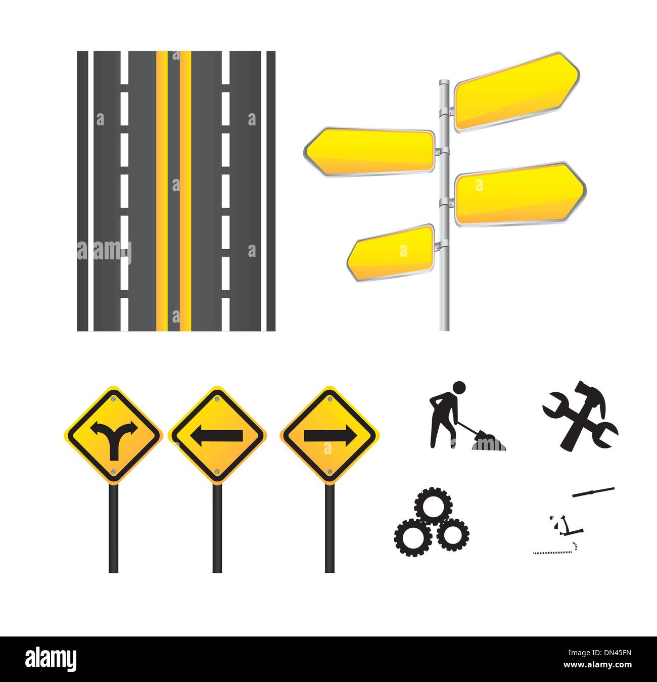 yellow signs icons Stock Vector Image & Art Alamy