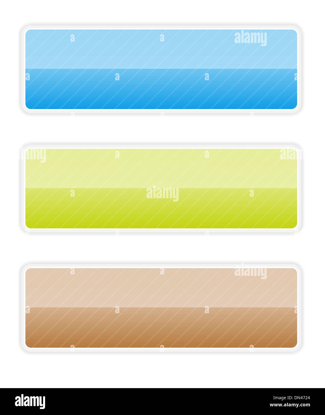 glossy button set Stock Vector
