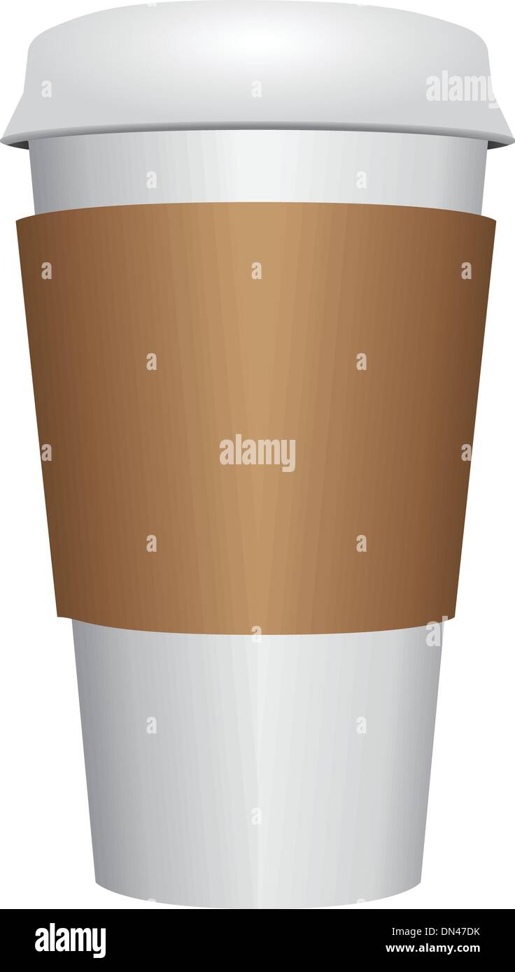 Plastic coffee cup Stock Vector