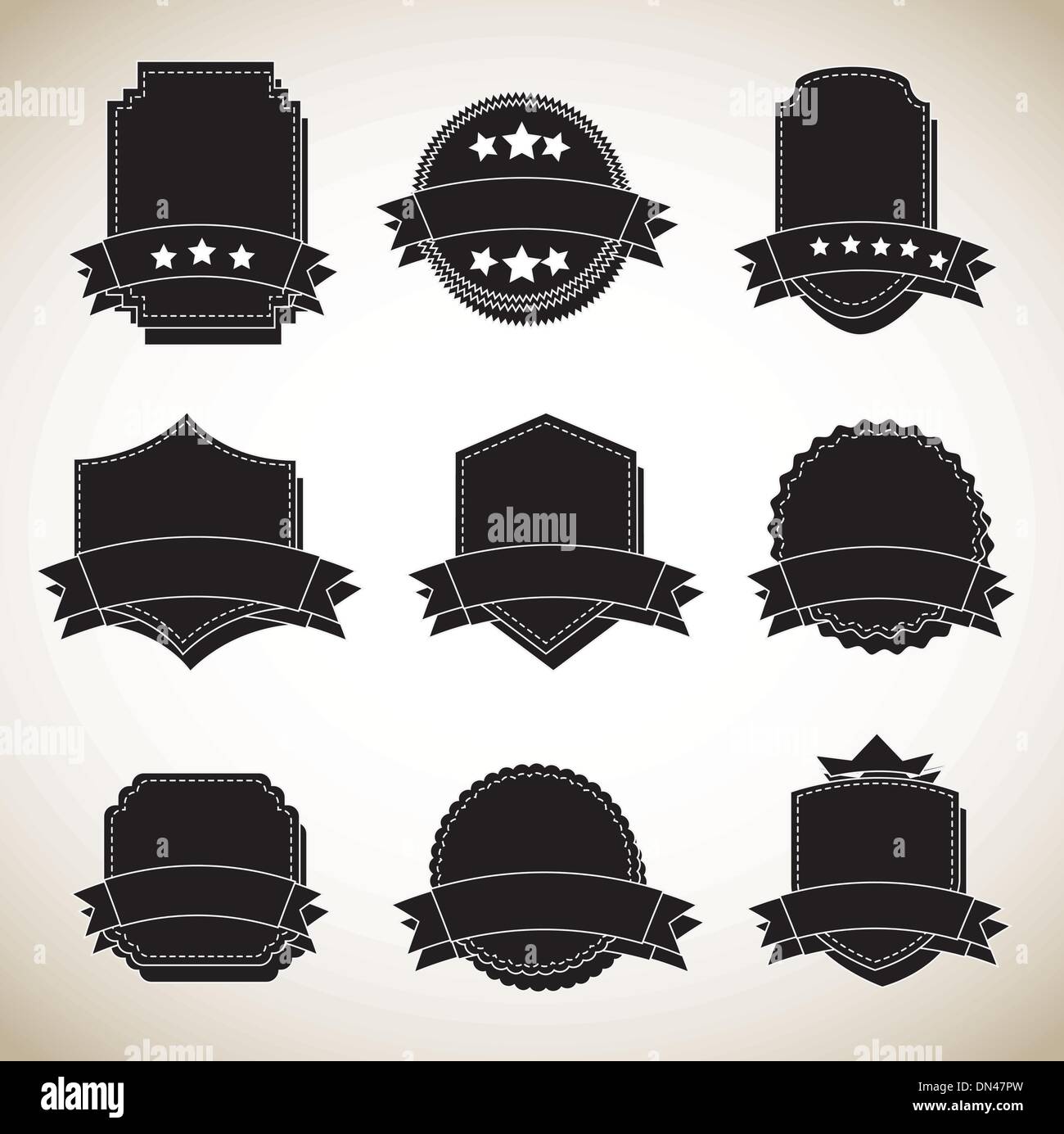 Old fashioned labels Stock Vector Images - Alamy