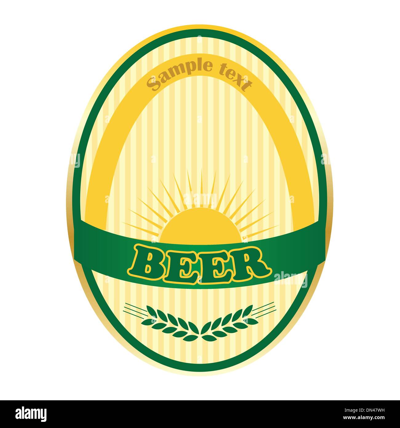 Beer label design. Stock Vector