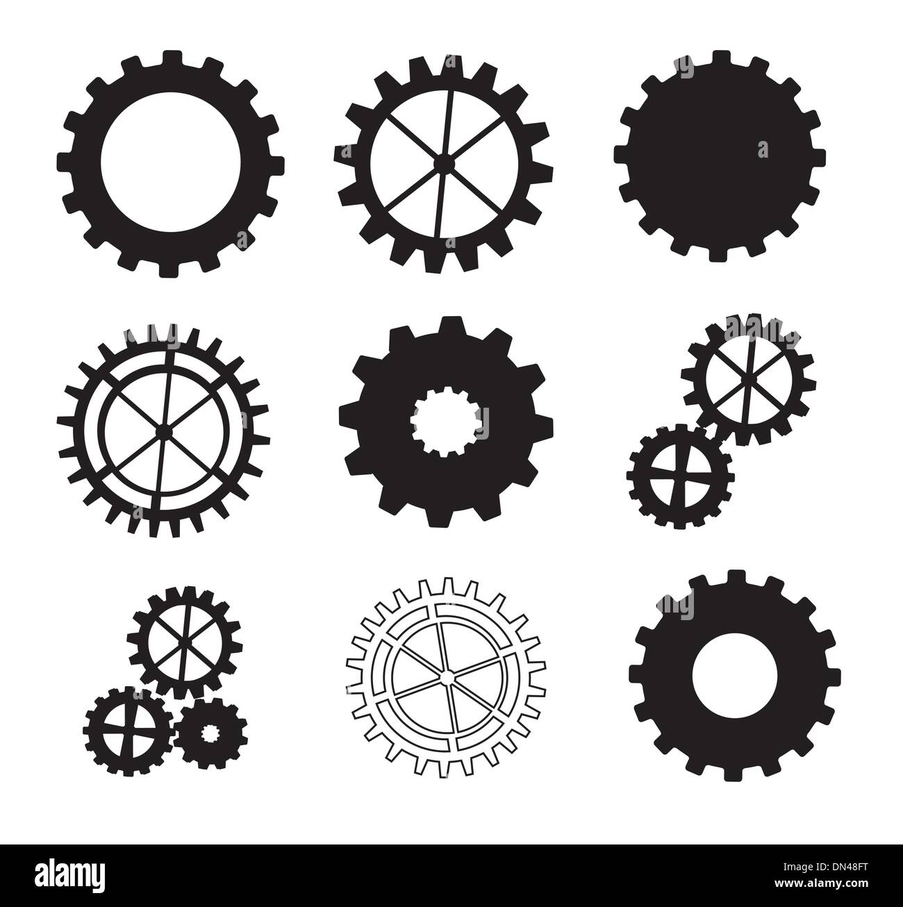 Industrial transmission gears Cut Out Stock Images & Pictures Alamy