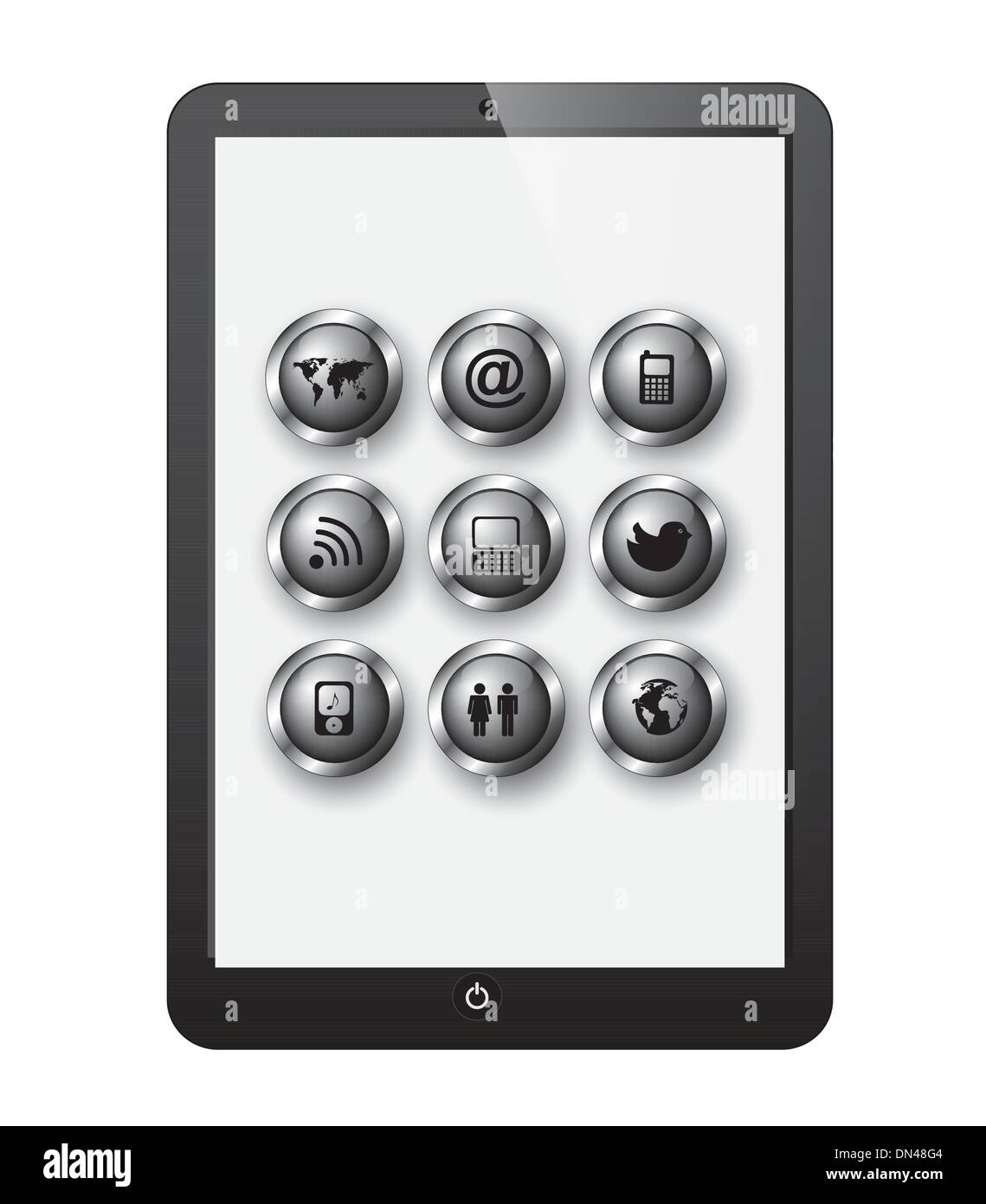 Speaking icon set communication Cut Out Stock Images & Pictures - Alamy