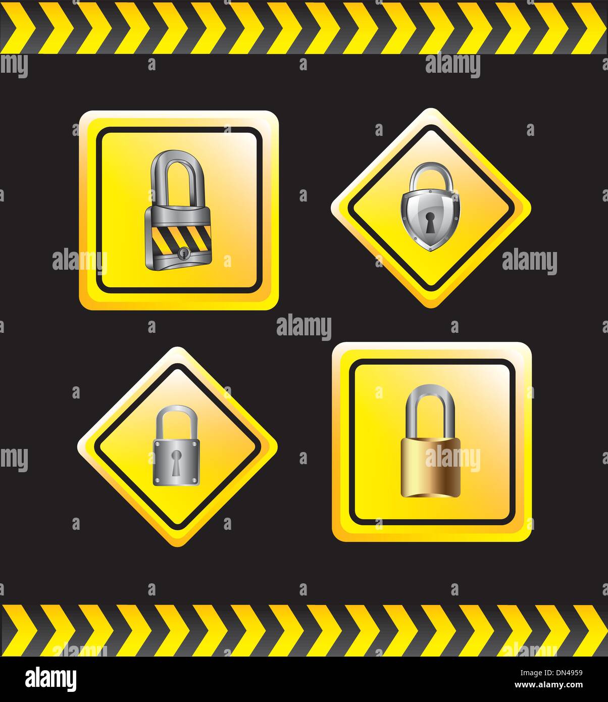 Padlock Stock Vector